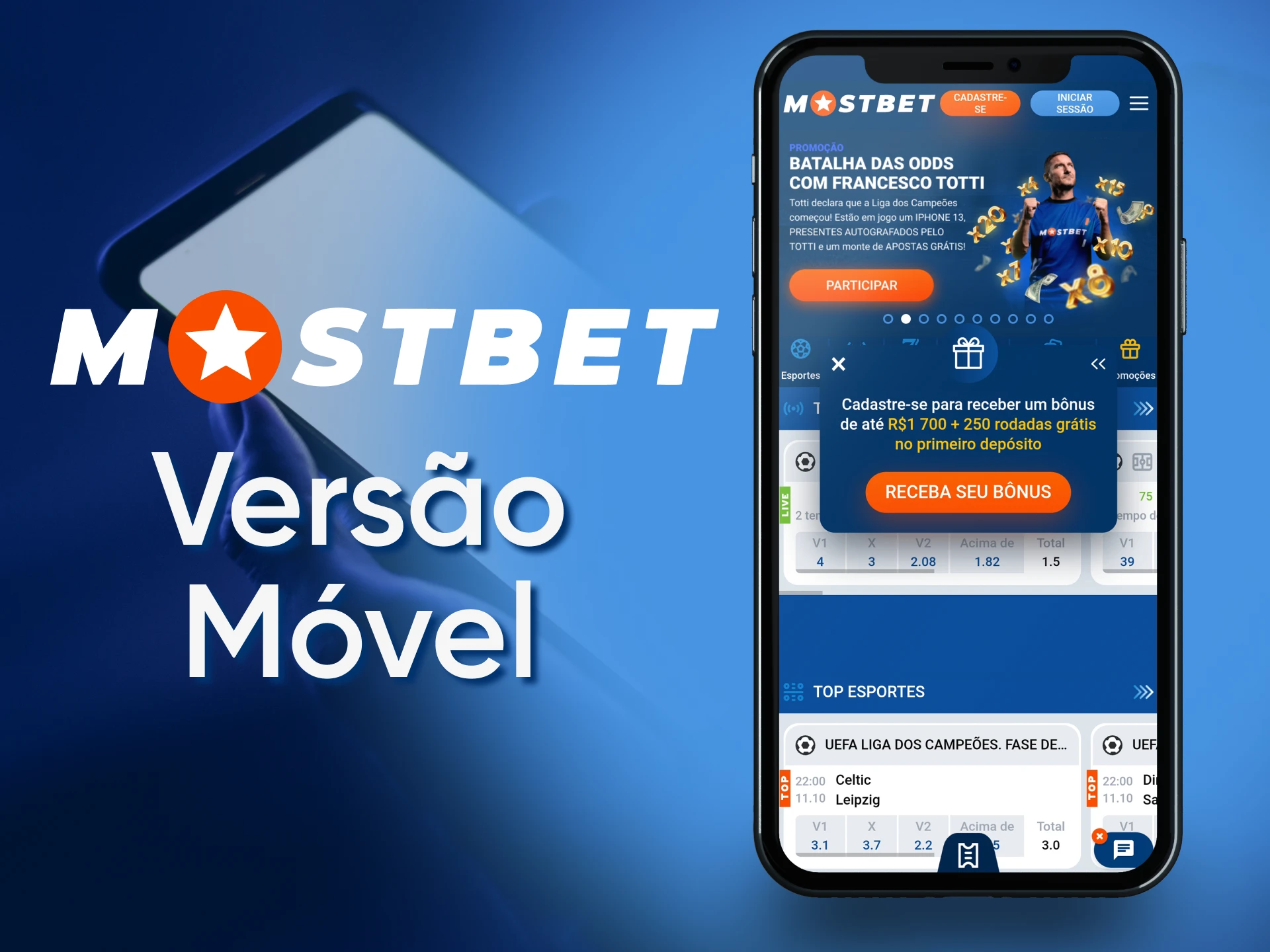 Используйте мобильный сайт Mostbet со своего устройства.