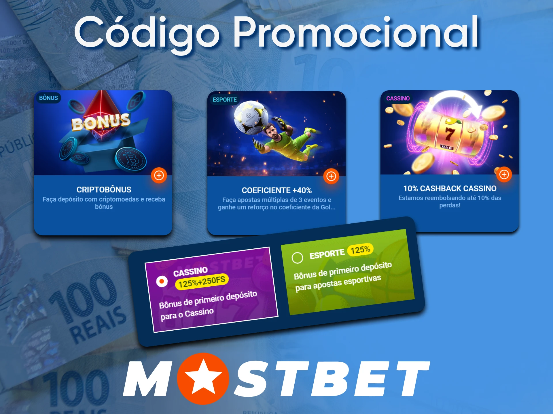 Используйте промокод Mostbet для регистрации счета.