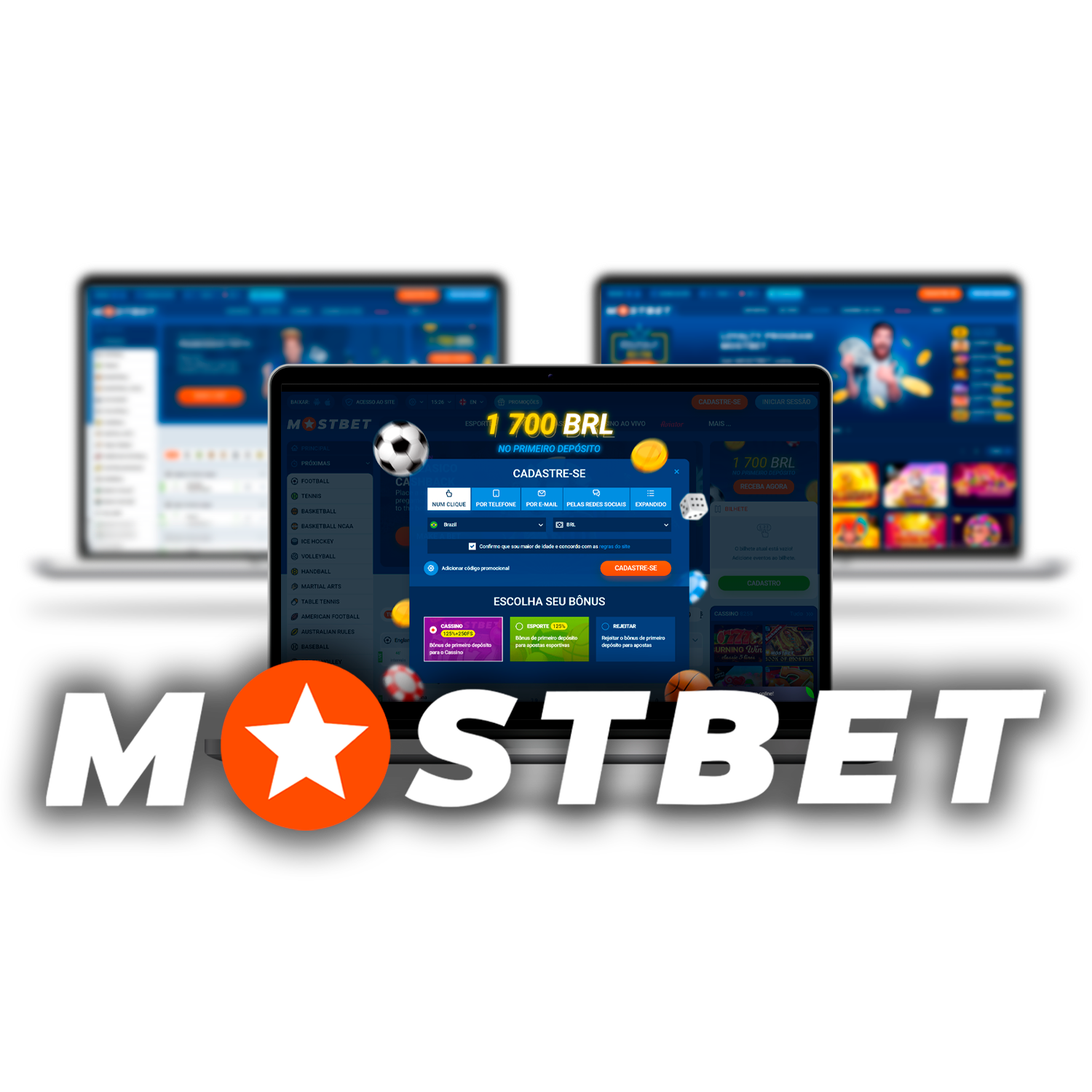 Создайте аккаунт на официальном сайте Mostbet.