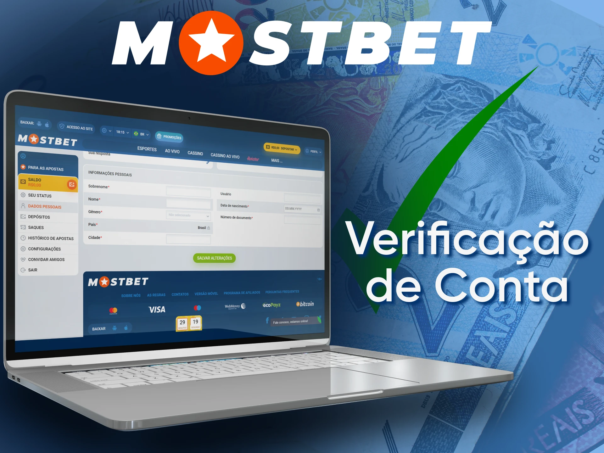 Чтобы вывести деньги из Mostbet, необходимо пройти процедуру верификации.